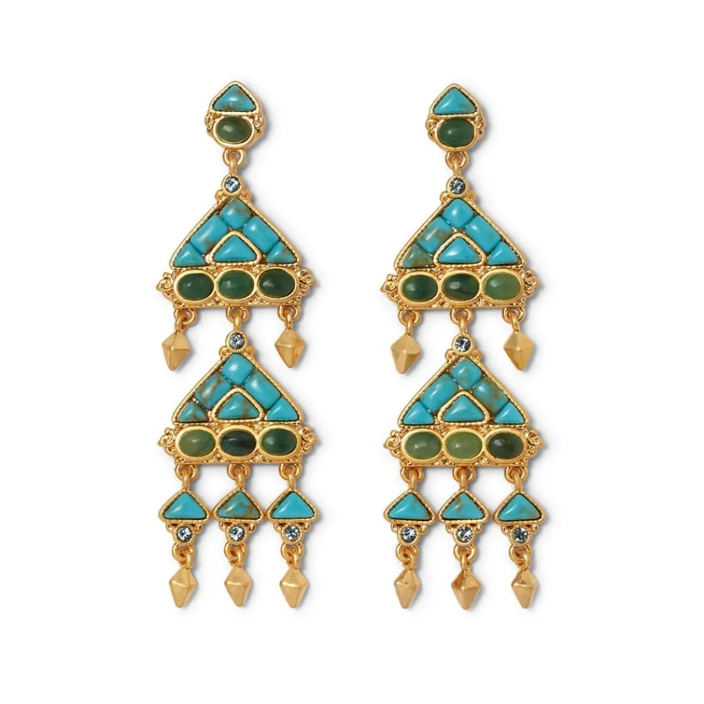 Earrings^The Met Store Tibetan Mandala Fringe Drop Earrings