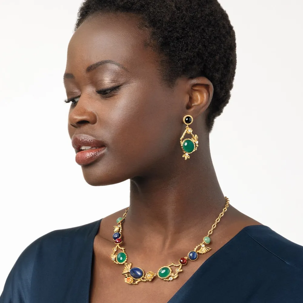 Jewelry Sets^The Met Store Japanese Imari Collar Necklace and Linear Drop Earrings Set