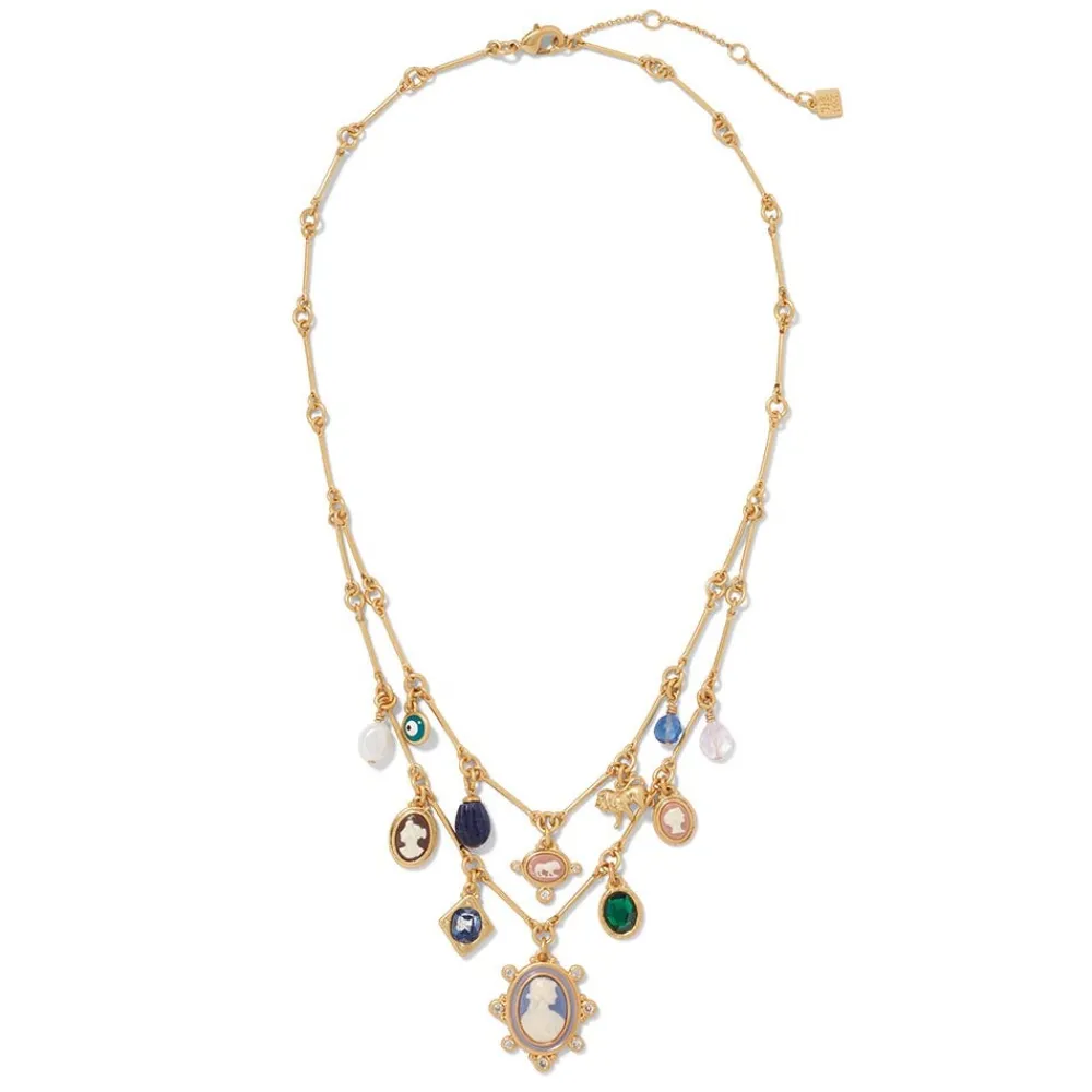 Jewelry Sets^The Met Store European Cameo Charm Necklace and Drop Earrings Set