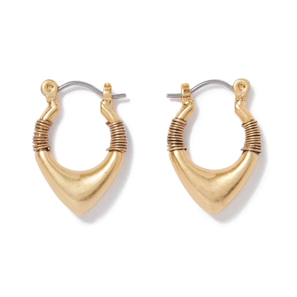 Earrings^The Met Store Wrapped Chevron Huggie Earrings