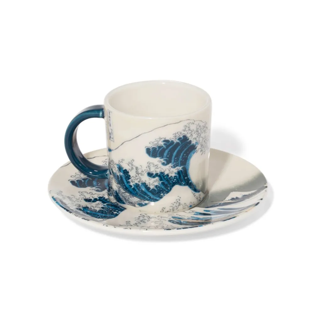 Tableware^The Met Store Hokusai Great Wave Espresso Cup and Saucer