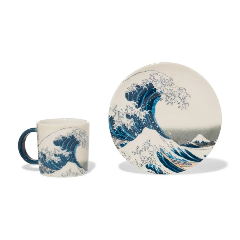 Tableware^The Met Store Hokusai Great Wave Espresso Cup and Saucer
