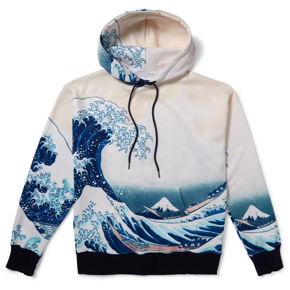 Clothing^The Met Store Hokusai Great Wave All-Over Print Unisex Hoodie
