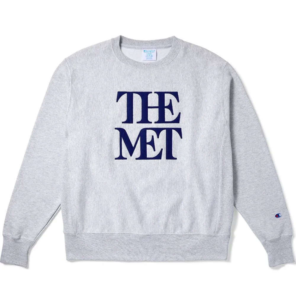 Clothing^The Met Store Met Logo Appliquéd Unisex Champion® Sweatshirt
